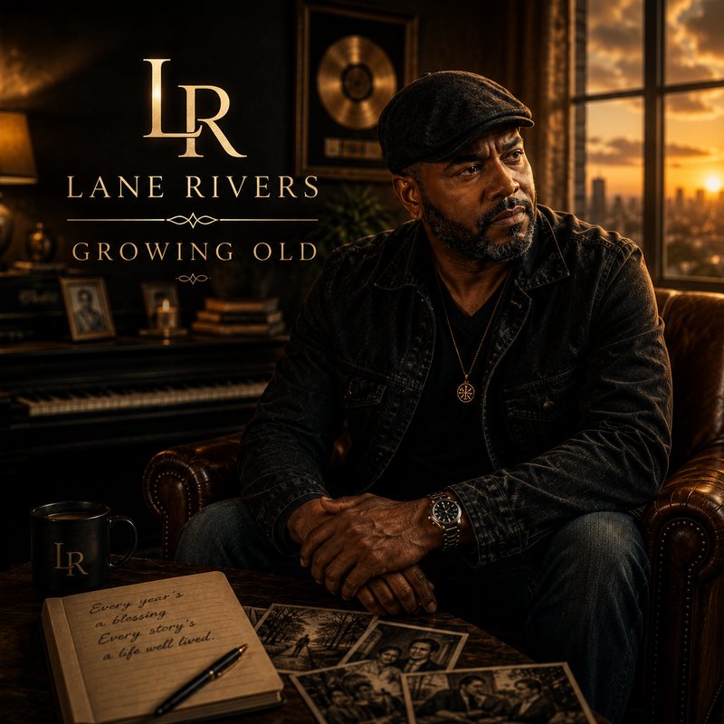 Cover artwork for "Growing Old" by Lane Rivers